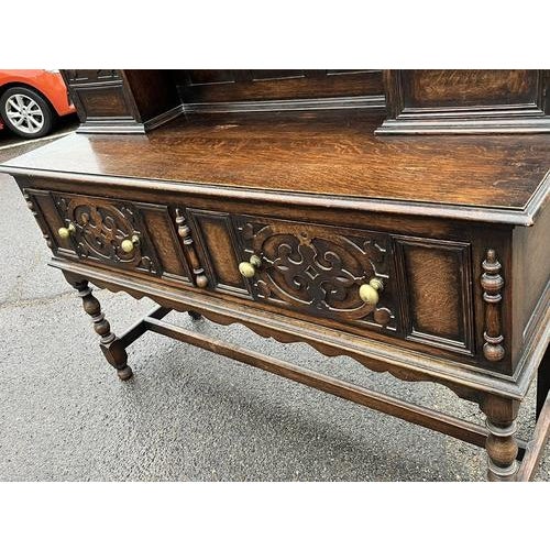 Oak Dresser by Denby & Spinks of Leeds, 1930s For Sale - Image 4 of 8