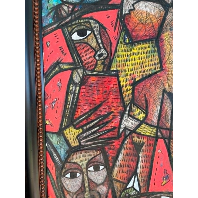 Textile Abstract Art Original by Honseul Dorvil For Sale - Image 7 of 15