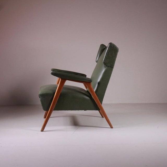 Set of Green Bergeres, 1950s For Sale - Image 5 of 11