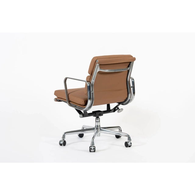 2000 - 2009 Eames for Herman Miller Aluminum Group Office Chair in Schumacher Vegan Leather For Sale - Image 5 of 13
