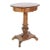 Mahogany Oval Sewing Lamp Table on Pillar For Sale