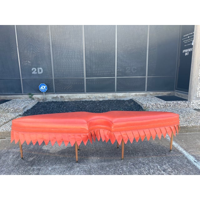 Long Mid-Century William Haines Arrowhead Bench For Sale In Houston - Image 6 of 13