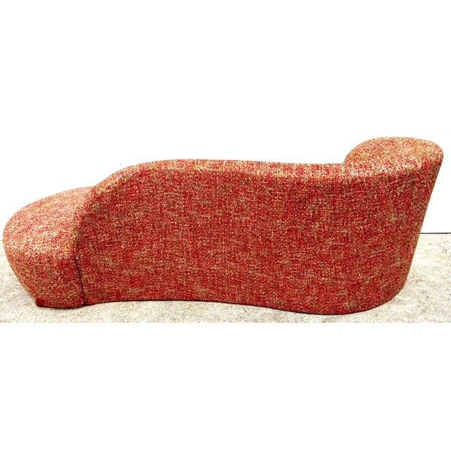Weiman Furniture Company Post Modern Serpentine Cloud Sofa, in Boucle For Sale - Image 13 of 15