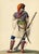 An original c.1820s watercolour painting – Michela de Vito, Costume di Villabadessa, Albanian Colony, Province of Teramo...
