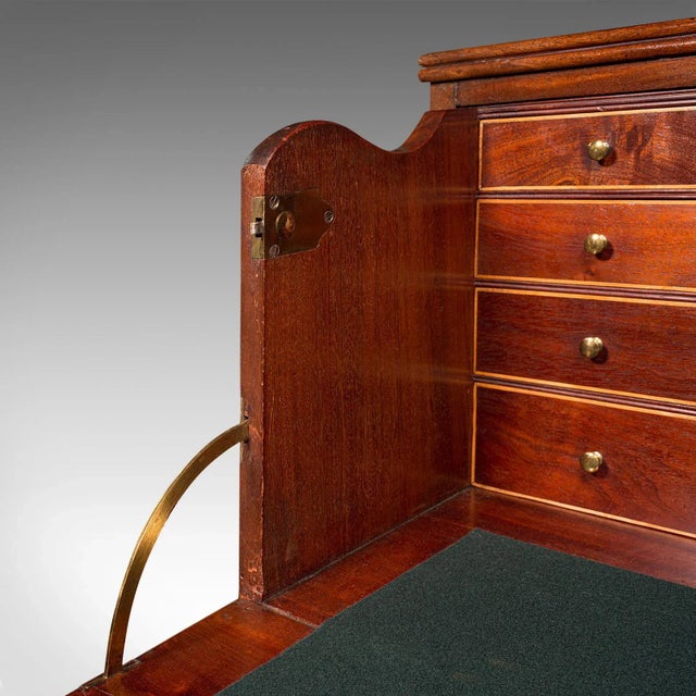 1800s Antique Georgian English Secretaire Cabinet For Sale - Image 9 of 13