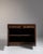 This 1800s Louis XV ornate buffet with brass hardware from France is made in dark carved wood with two doors, shaped...