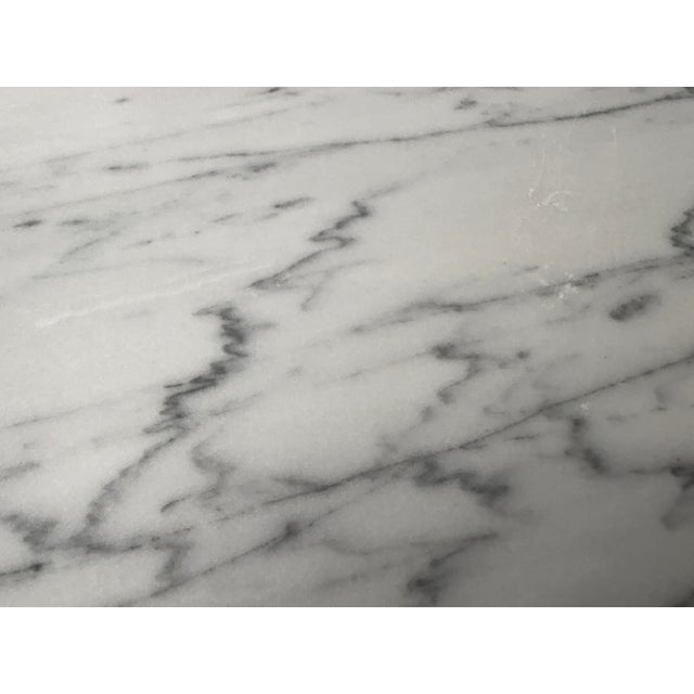 RH Restoration Hardware Strada Bistro & Entry Table Italian Arabescato Marble | Discontinued Collection Manufactured...