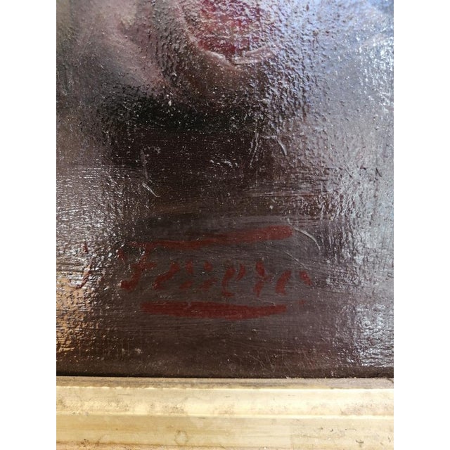 Modern Joseph Ferrero, Bouquet de fleurs, Oil on Wood, Framed For Sale - Image 3 of 5