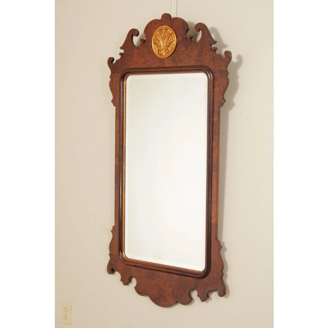 French Henredon Chippendale Style Carved Mahogany 'Aston Court' Mirror For Sale - Image 3 of 12