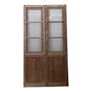 Late 19th Century Double French Doors With Glass - a Pair