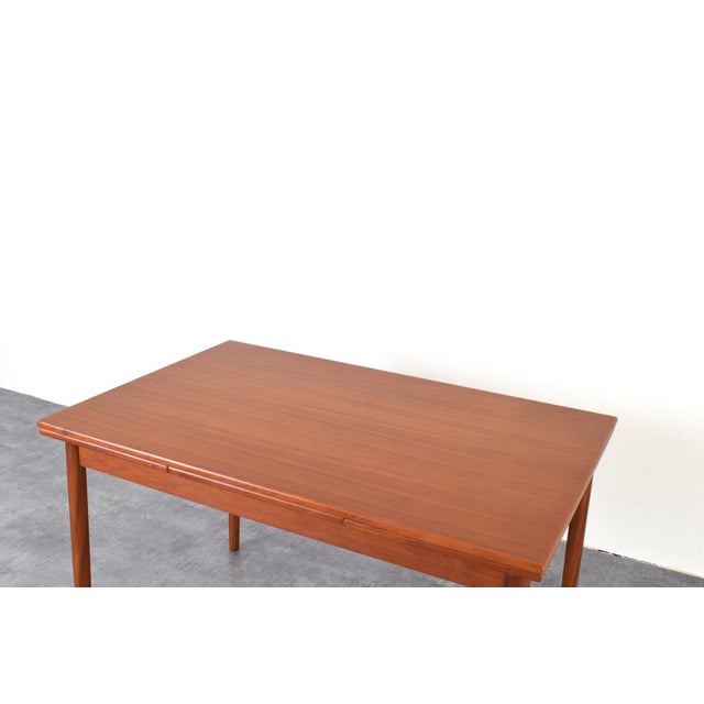 Mid-Century Modern Danish Extendable Dining Table in Teak, 1960s For Sale - Image 12 of 16