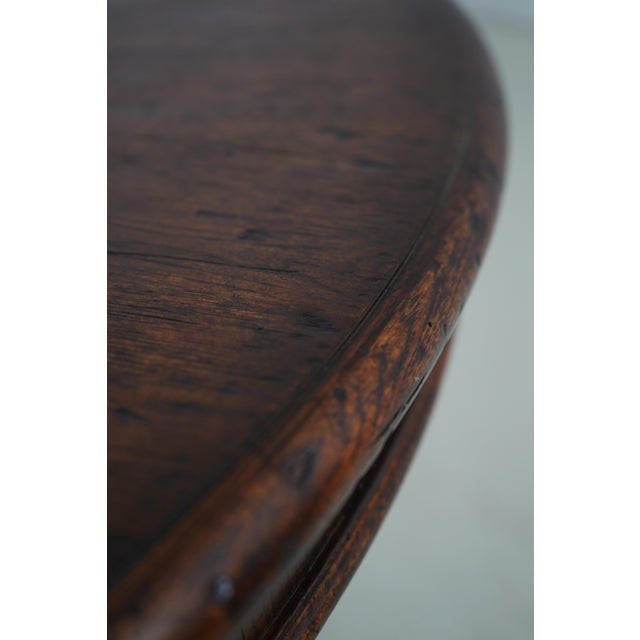 Theodore Alexander Althorp Collection Round Oak Dining Table For Sale - Image 11 of 14
