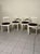 Lacquered Wood and Fabric Chairs, 1970s, Set of 4 For Sale - Image 9 of 16