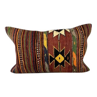 16 x 24 Kilim Pillow Turkish Anatolian Whispers Pillow Cushion Cover For Sale