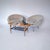 1950s Lounge Chairs in Bouclé Fabric with Brass Feet, Italy, 1950s, Set of 2 For Sale - Image 5 of 9