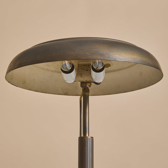1940s Italian Modernist Table Lamp Attributed to Pietro Chiesa for Fontana Arte For Sale - Image 9 of 11