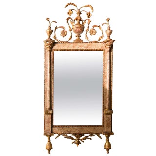 Antique 18th Century Neoclassical Marble Mirror For Sale