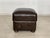 Chesterfield Pouf in Dark Brown For Sale - Image 4 of 4