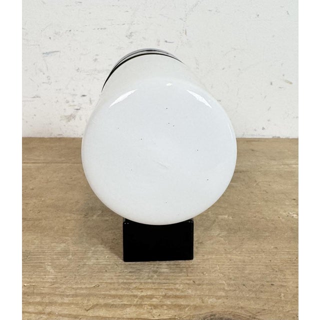 Plastic Industrial Brown Bakelite Wall Light in Milk Glass from Elektrosvit, 1960s For Sale - Image 7 of 18
