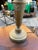 Metal 1970s Brass Tall Table Lamp With Ibex Details and Lampshade Included For Sale - Image 7 of 12
