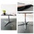 Wood Vintage Side Table in Chrome Frame, Star Base and Rotatable Tabletop For Sale - Image 7 of 11