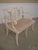White Painted Shabby Chic Finish Lyre Back Settee Bench For Sale In Philadelphia - Image 6 of 9