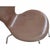 1990s Seven Chairs in Patinated Brown Leather by Arne Jacobsen, 1990s, Set of 6 For Sale - Image 5 of 18