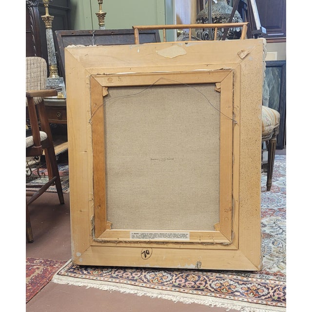 Lucien Delarue Fine French Vintage Oil Painting For Sale - Image 4 of 12