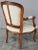 This chair is a beautiful warm walnut in the traditional Rococo style. Covered in a gorgeous Belgian linen this chair will...