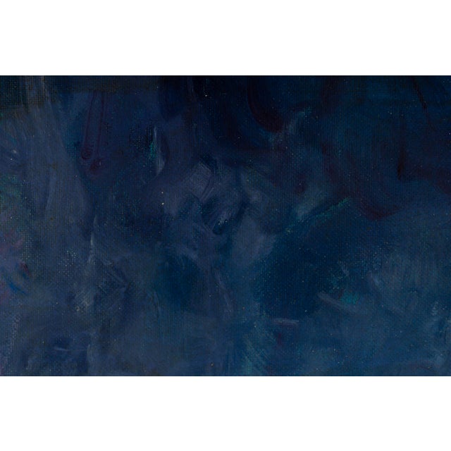 Jean-Jacques Abiéniste, Flamingos by a Pond under a Pink Tree, Oil on Canvas For Sale - Image 6 of 13