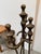 Brass Victorian Style Brass Fireplace Tools, Set of Four For Sale - Image 8 of 12