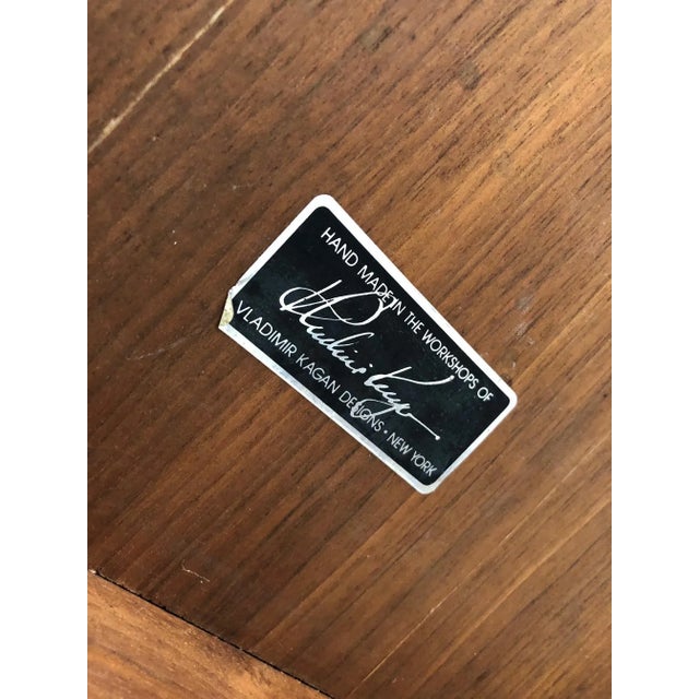 1970s Modern Vladimir Kagan Walnut Parsons Side Table For Sale - Image 9 of 11