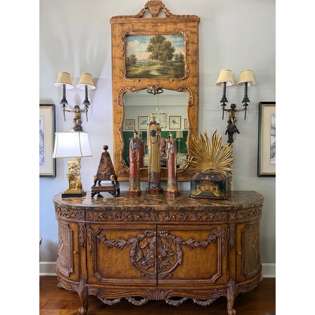 Three large Asian statues. The tallest one stands 31”. The two shorter ones are almost 25”. Use them together and make a...