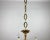 Vintage French Gilt Brass 6-Arm Chandelier, 1960s For Sale - Image 9 of 11