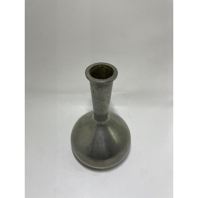 Pewter Vase from GAB, 1931 For Sale - Image 3 of 7