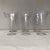 A beautiful set of 6 vintage, iridescent, stemmed, clear glasses. A beautiful soft display of colors is reflected in the...