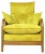 Vintage Yellow Armchair from Cinitique For Sale