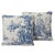 Victorian Shengyou Blue Toile 18" Pillow For Sale - Image 3 of 5