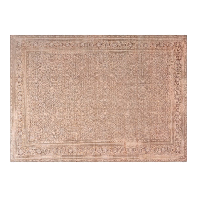 Fine 1920s Persian Handmade Wool Tabriz For Sale