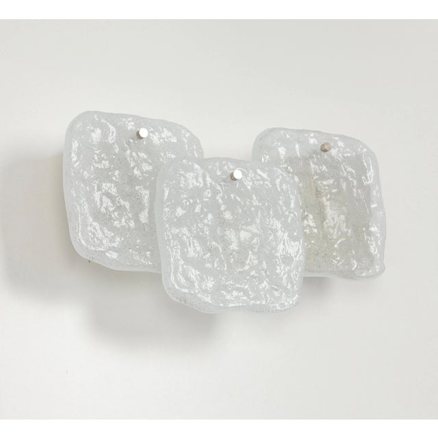 Large Wall Lights in Murano Glass from Kalmar, Austria, 1960s, Set of 2 For Sale - Image 3 of 12