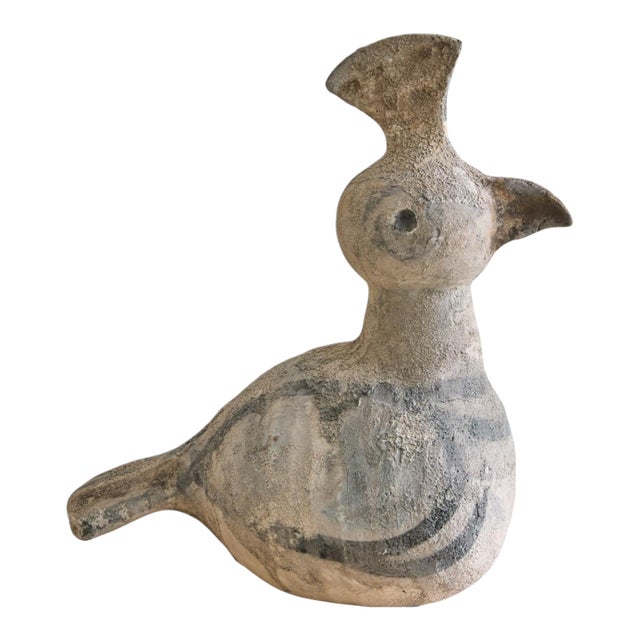 Italian Terracotta Bird Sculpture by Aldo Londi for Bitossi, 1960s For Sale