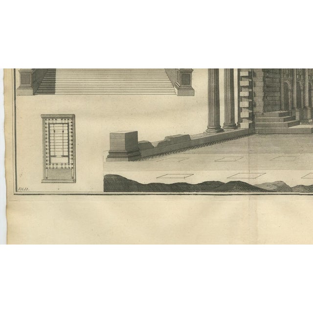 Paper Bernard de Montfaucon, Basilica Interior, 1721, Engraving For Sale - Image 7 of 12