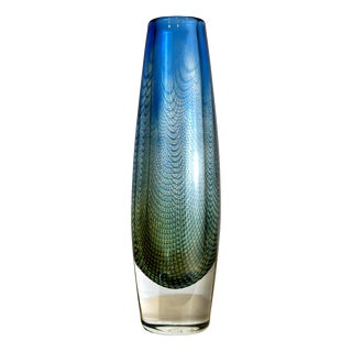 Glass Kraka Vase by Sven Palmqvist for Orrefors, 1950s For Sale