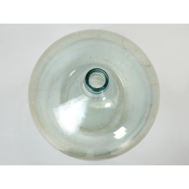 Demijohn or Carboy Glass Bottle in the Original Wooden Crate For Sale - Image 4 of 12