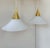 1970s Pendant Lights in Brass and Opaline Glass from Limburg, Germany, 1970, Set of 2 For Sale - Image 5 of 8