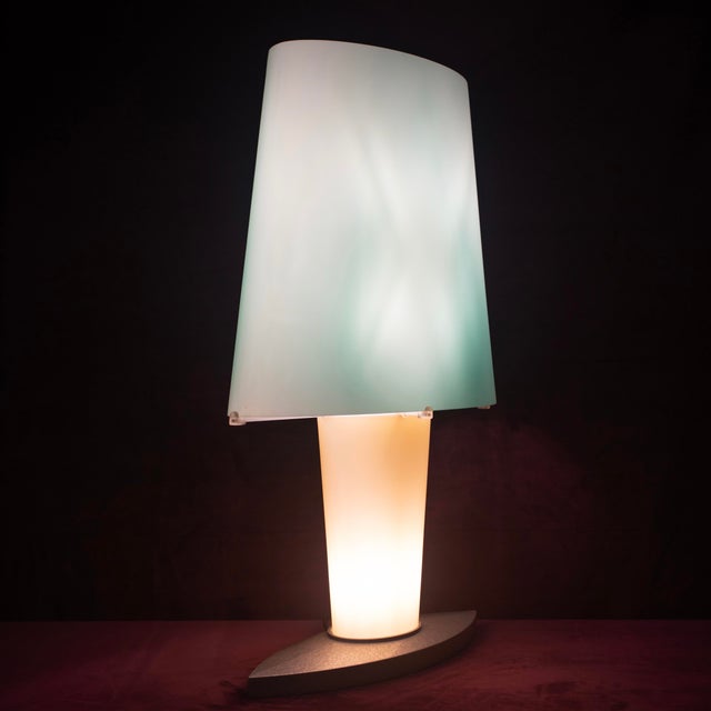 Italian Model 2850 Colored Glass Table Lamp by Daniela Puppa for Fontana Arte, 1991 For Sale - Image 13 of 18