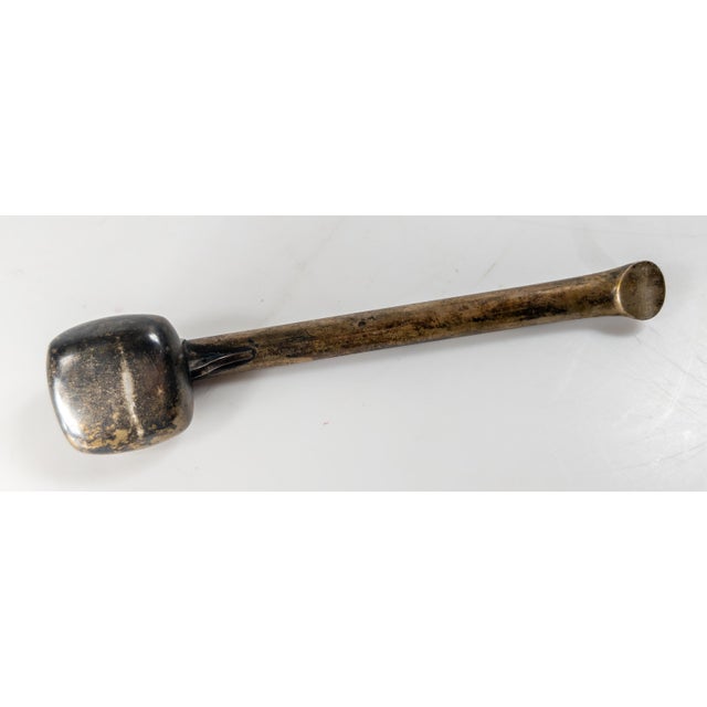 19th Century Japanese Meiji Silver Yatate Writing Set With Oni Masks For Sale - Image 14 of 14