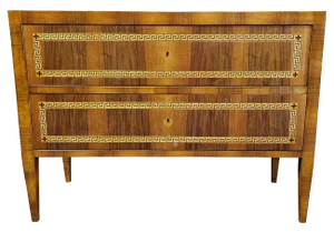 Louis XVI Chest of Drawers with Two Drawers, 1980s
