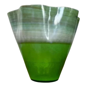 Murano Ribbon Glass Vase
