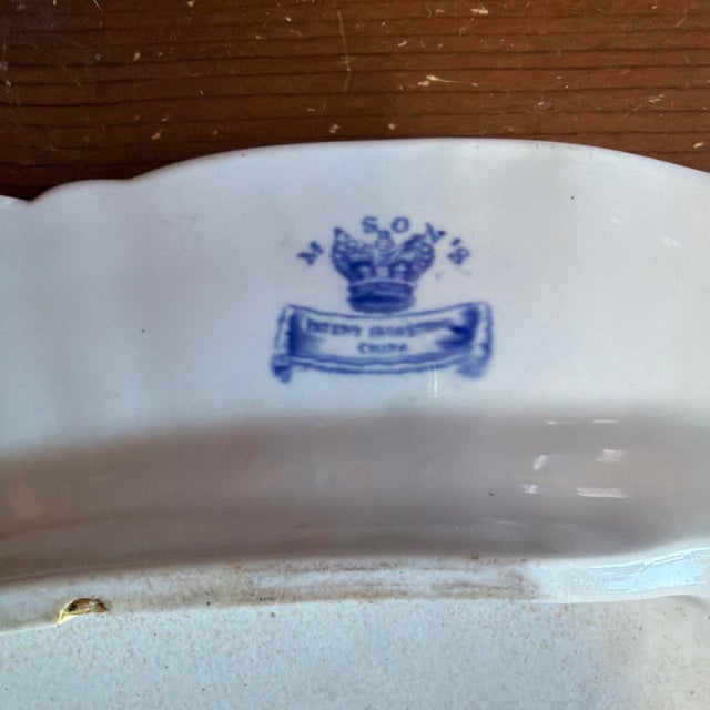 Antique Mason’s Patent Ironstone Well and Tree Platter, Imari Palette, 18¾", Circa 1820-1840 For Sale - Image 12 of 18